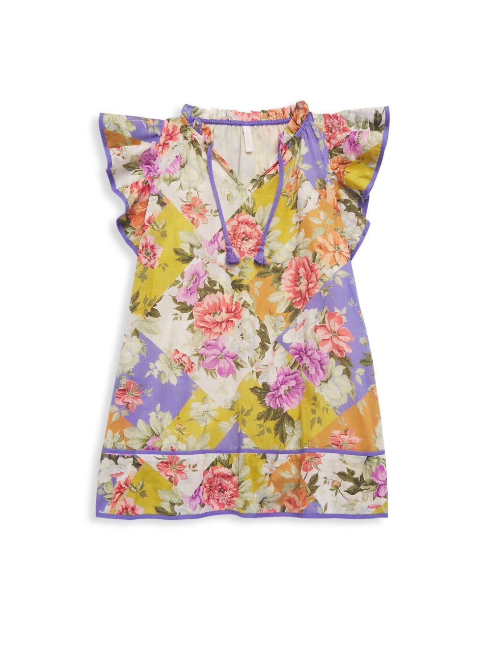 

Расклешенное платье Pattie Frill для маленьких девочек Zimmermann Kids