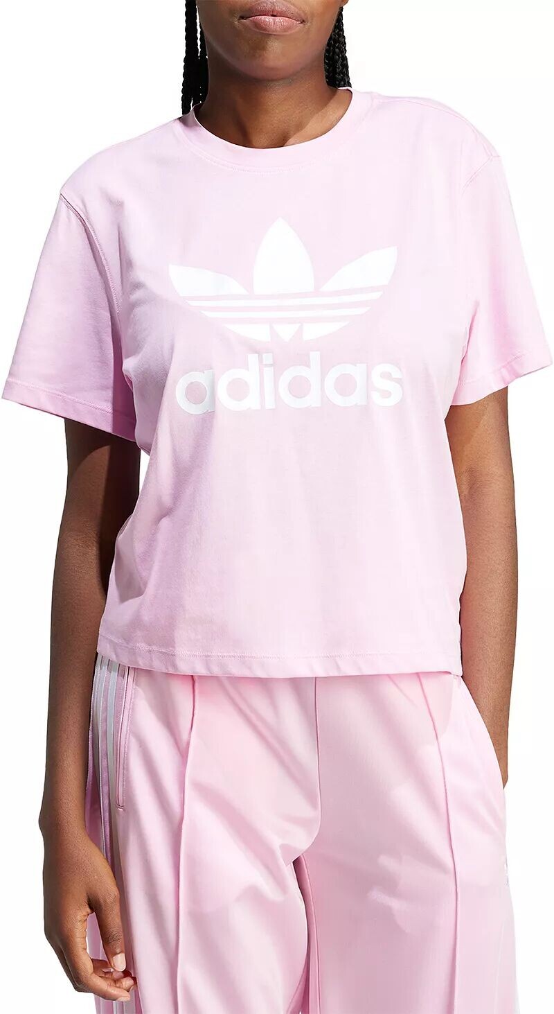 

Женская футболка свободного кроя Adidas Originals Adicolor с трилистником