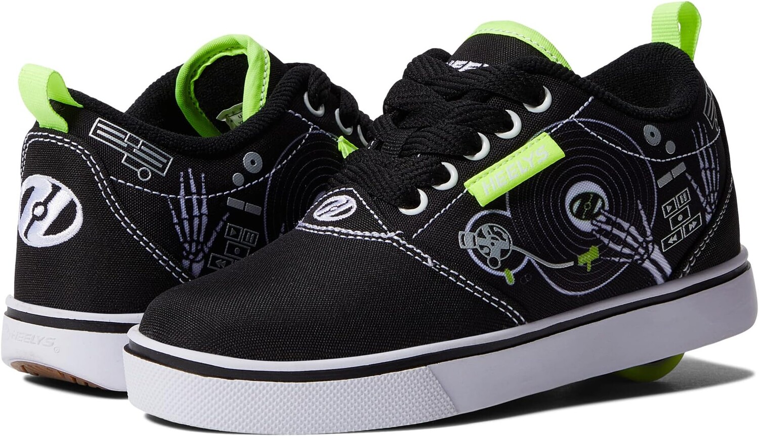 

Кроссовки Pro 20 Prints Heelys, цвет Black/White/Neon Yellow