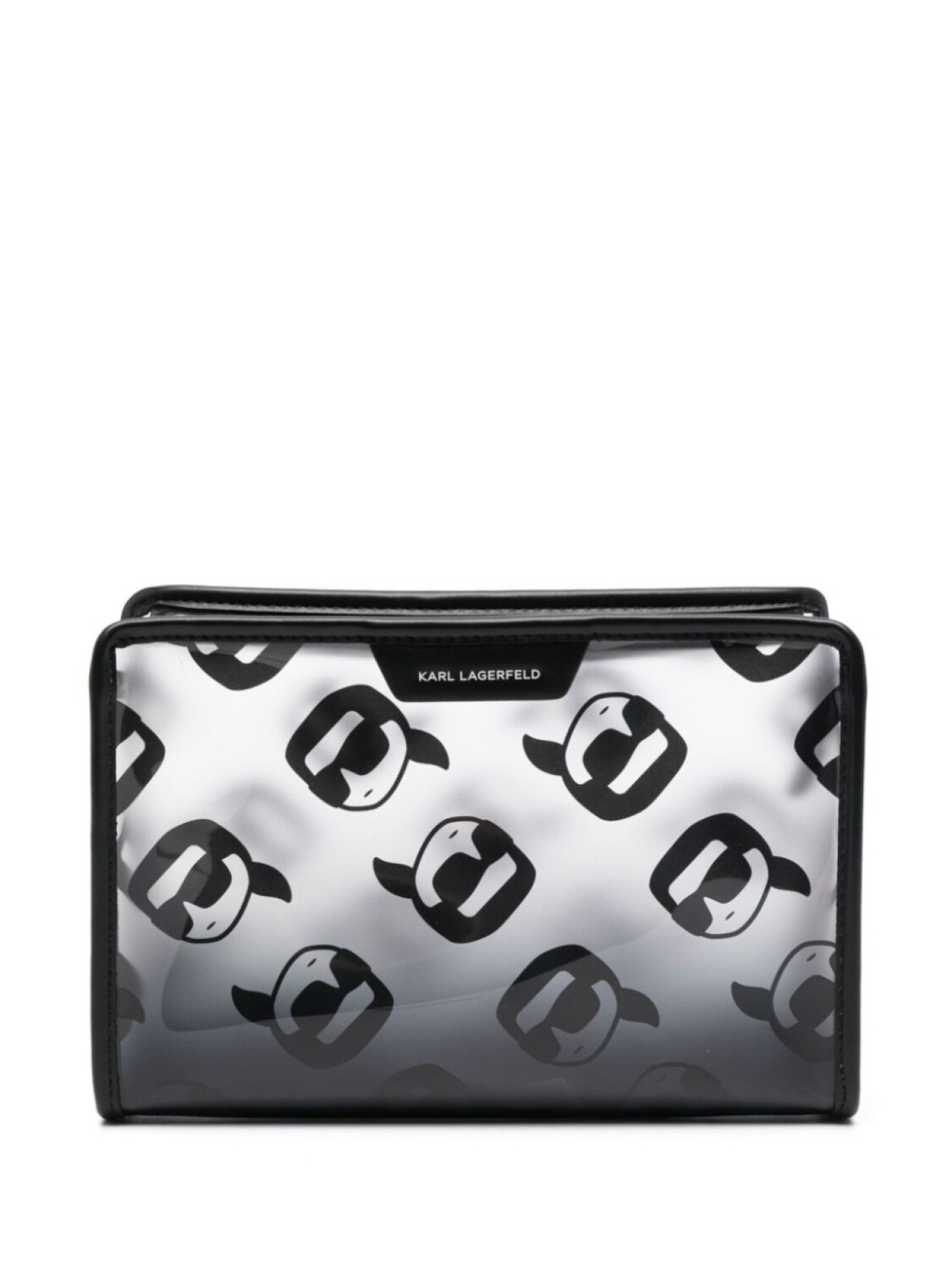 

Karl Lagerfeld прозрачная косметичка с логотипом, черный