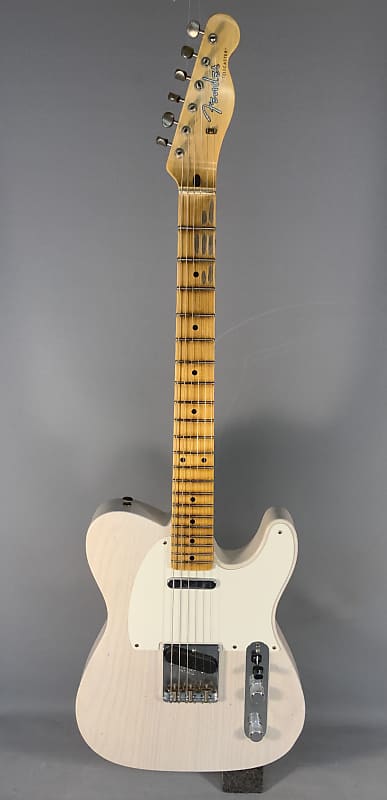Электрогитара Fender Custom Shop 58 Telecaster Journeyman - Aged White Blonde электрогитара fender custom shop jimmy page signature telecaster electric guitar white blonde