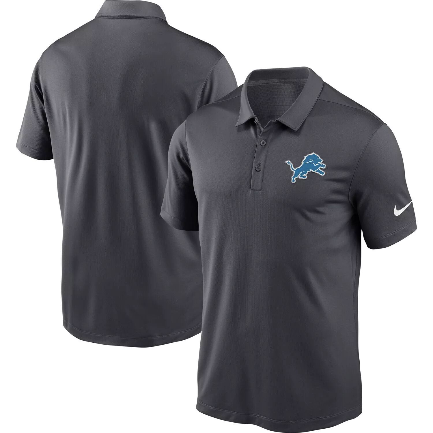 

Мужская футболка-поло Nike Charcoal Detroit Lions Franchise Performance