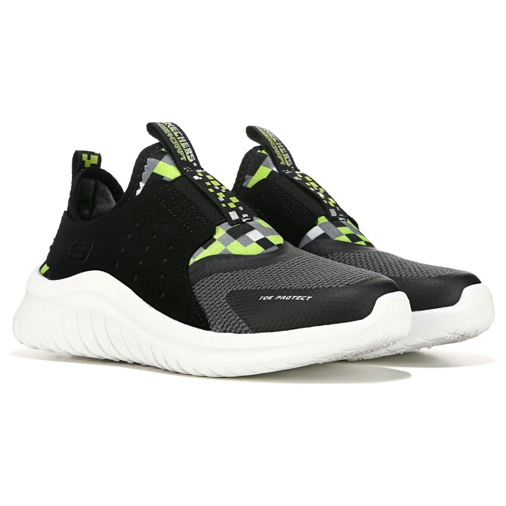 

Детские кроссовки без шнуровки Ultra Flex 2.0 Little/Big Kid Skechers, черный
