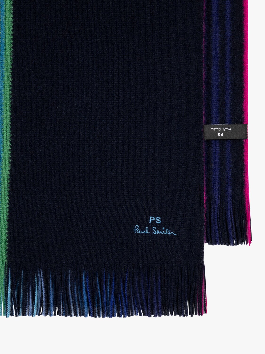 

Двусторонний шерстяной шарф в полоску Paul Smith, темно-синяя полоса