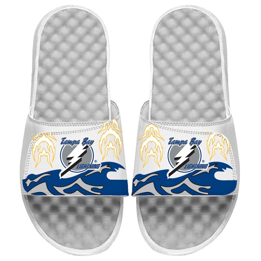 

Шлепанцы ISlide Tampa Bay Lightning, белый