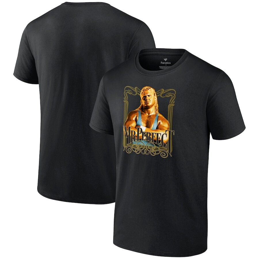 

Футболка с коротким рукавом WWE Authentic Mr Perfect, черный