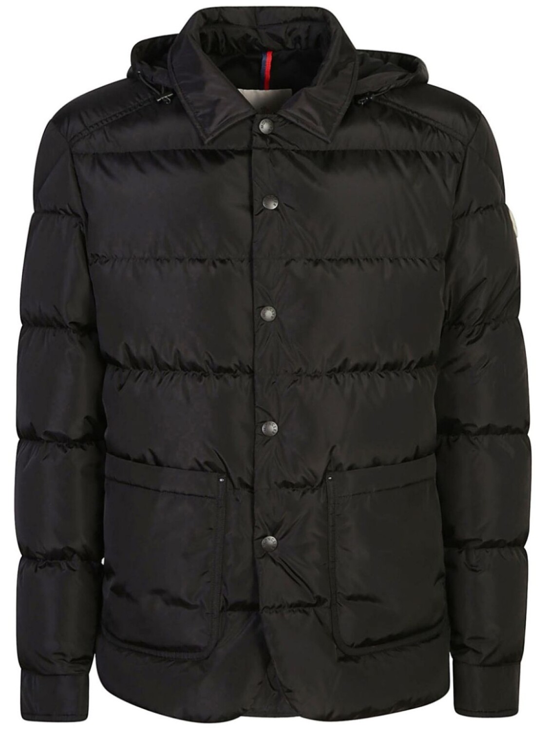 

Куртка с капюшоном и нашивкой-логотипом Moncler, черный