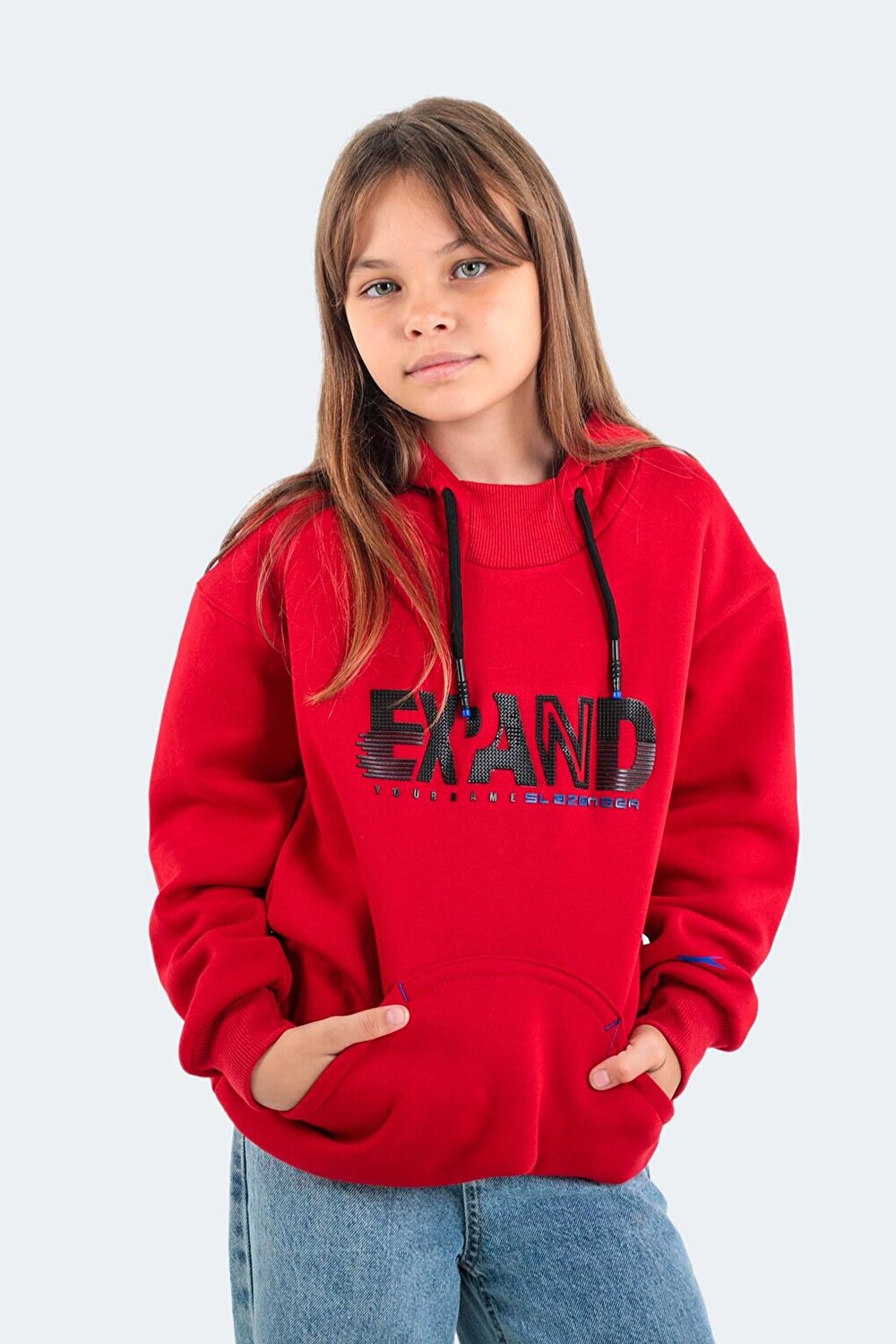 

Детский свитшот унисекс DILAY красный SLAZENGER