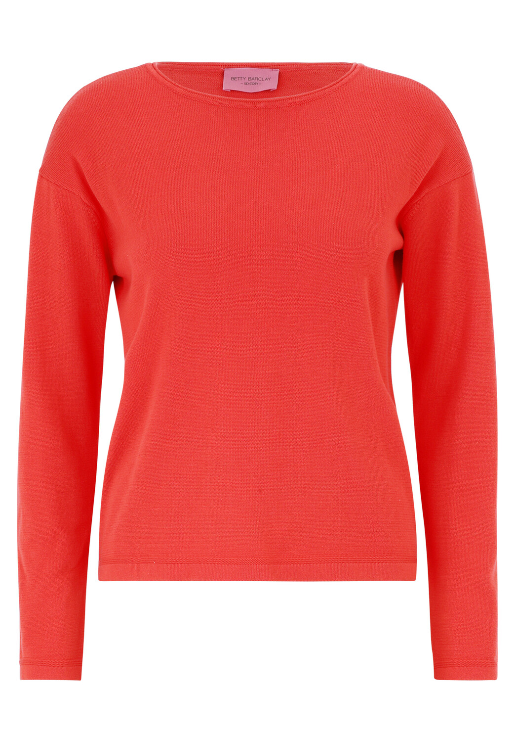 Свитер Betty Barclay Basic Strick mit Rundhalsausschnitt, цвет Poppy Red