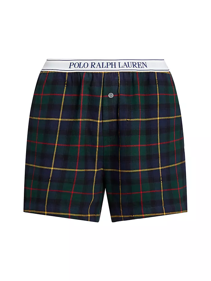 

Фланелевые шорты-боксеры в клетку Polo Ralph Lauren, цвет polo tartan