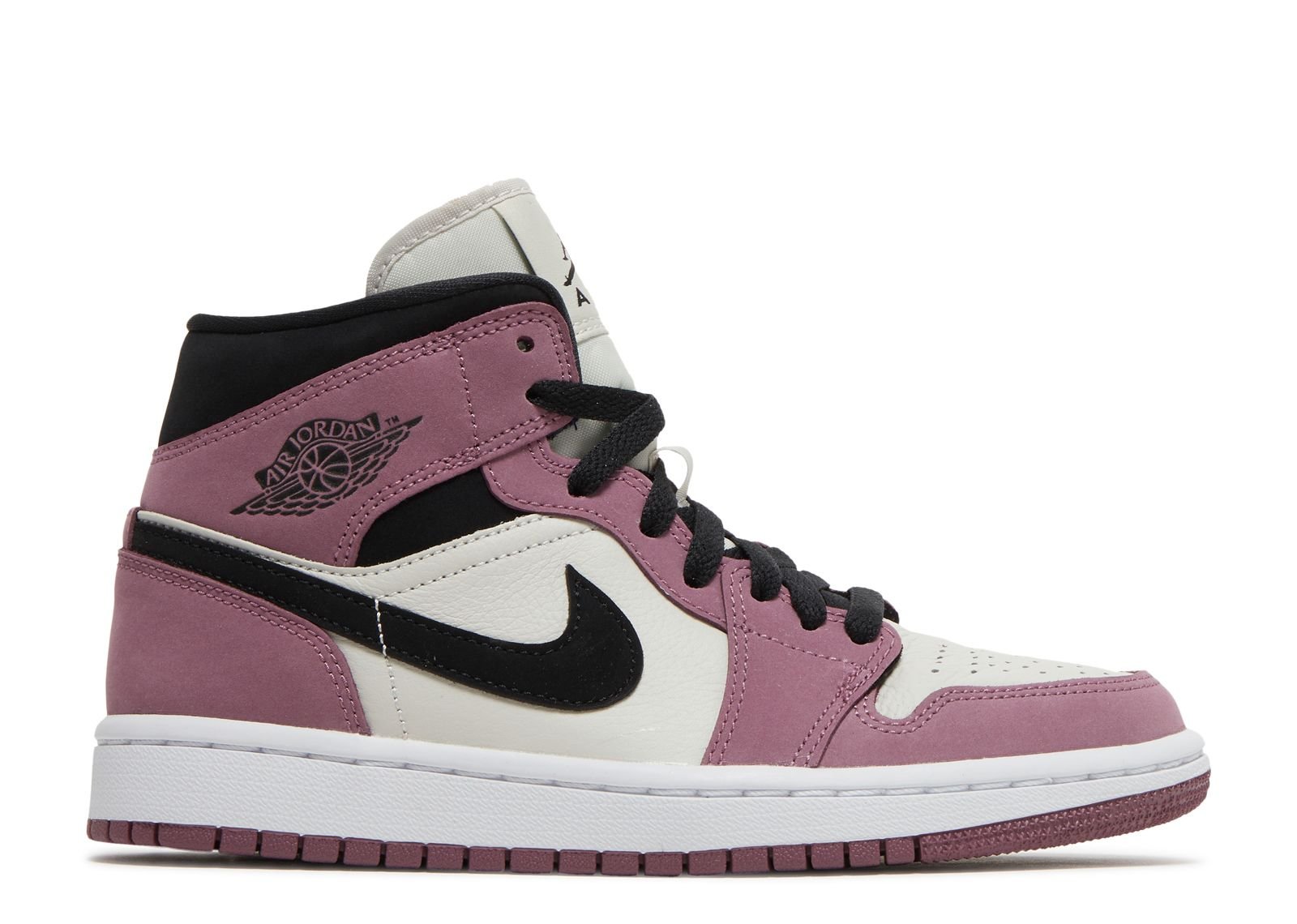 

Кроссовки Air Jordan Wmns Air Jordan 1 Mid Se 'Berry Pink', белый