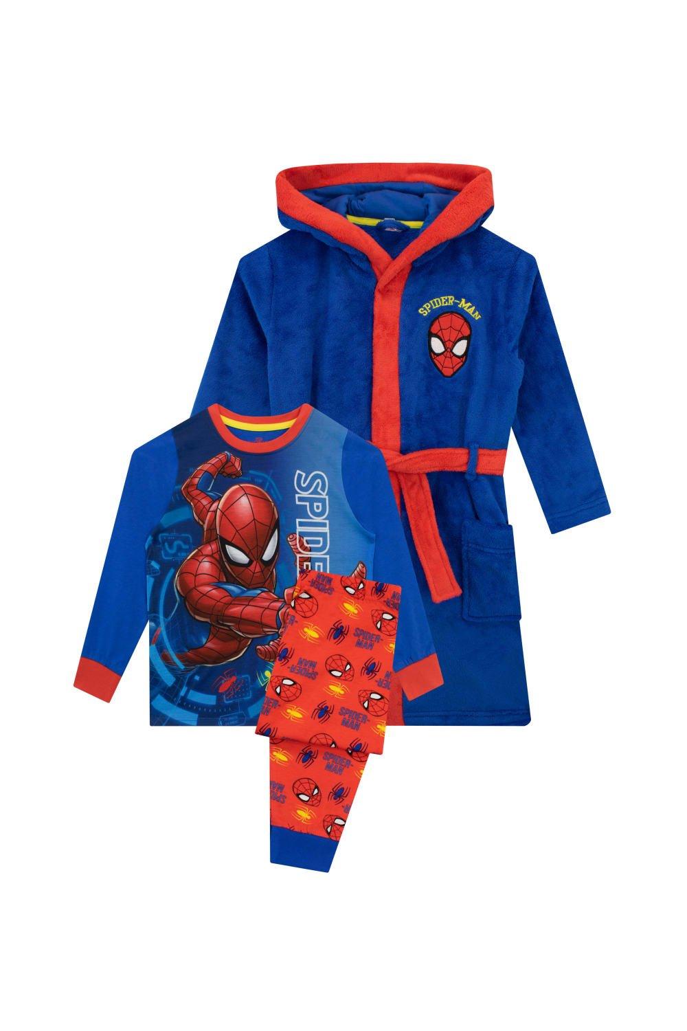 Комплект халата и пижамы «Человек-паук» Marvel, красный цена и фото