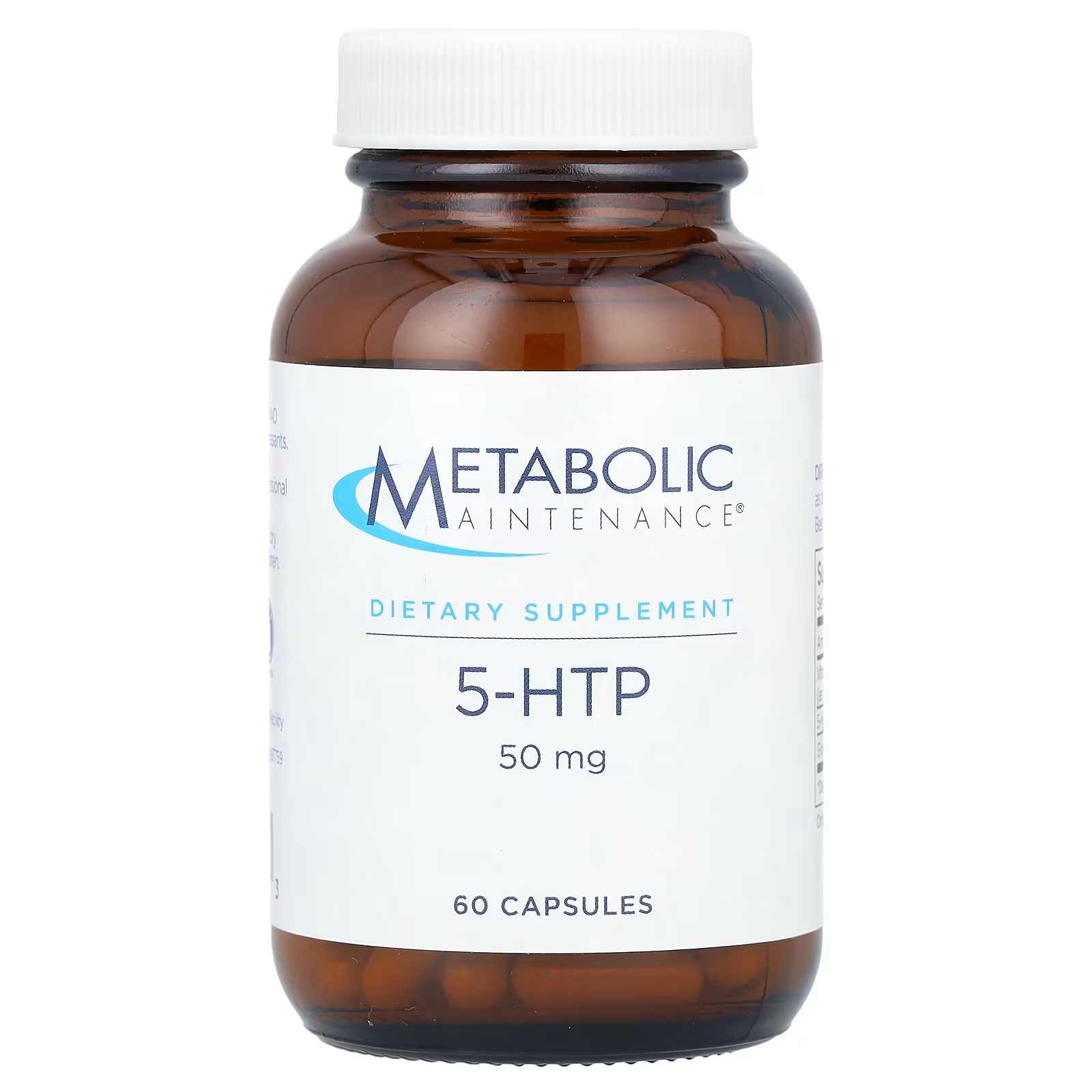 Пищевая добавка Metabolic Maintenance 5-HTP 50 мг, 60 капсул пищевая добавка vital nutrients 5 htp 50 мг 60 веганских капсул