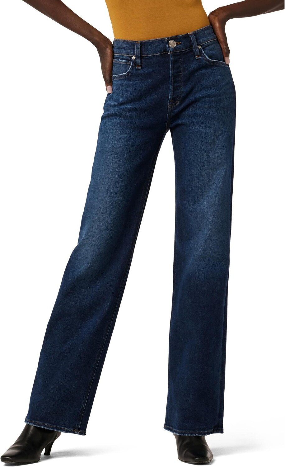 

Джинсы Rosie High-Rise Wide Leg in Poseidon Hudson Jeans, цвет Poseidon