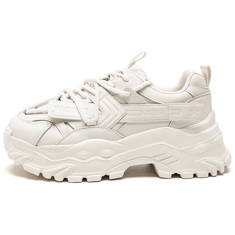 

Кроссовки AGSDON Chunky Sneakers Women's Low-Top, бежевый