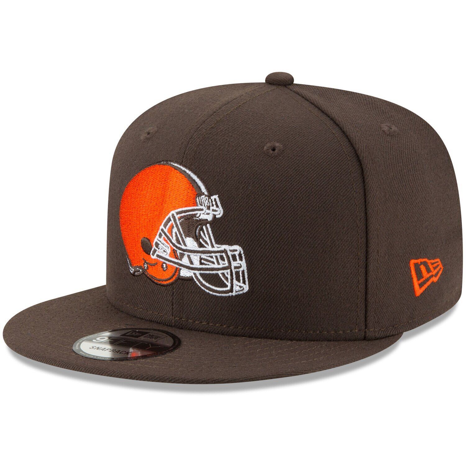 

Мужская регулируемая шляпа Snapback New Era Brown Cleveland Browns Basic 9FIFTY
