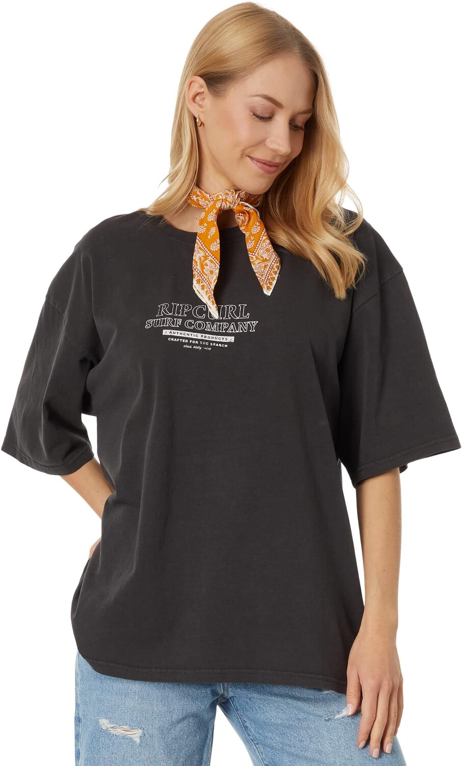 

Футболка с короткими рукавами Kindred Palms Heritage Rip Curl, цвет Washed Black