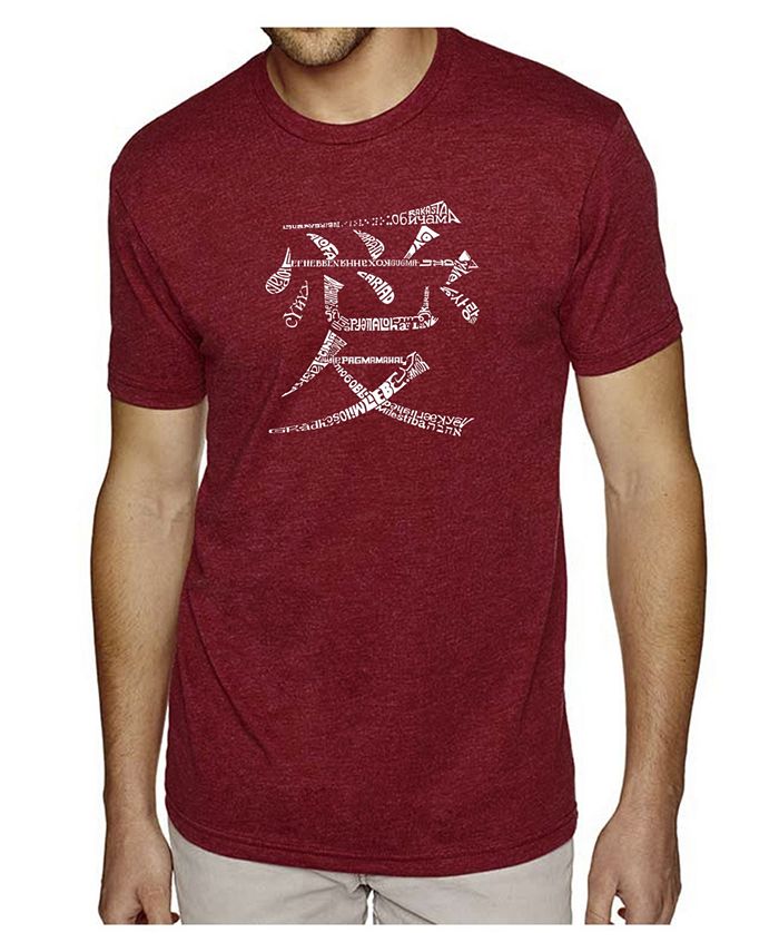 Мужская футболка Premium Blend Word Art — слово любовь на 44 языках LA Pop Art, красный