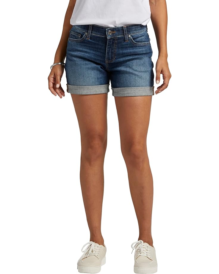 

Шорты Jag Jeans Petite Alex Mid-Rise 4" Boyfriend Shorts, синий