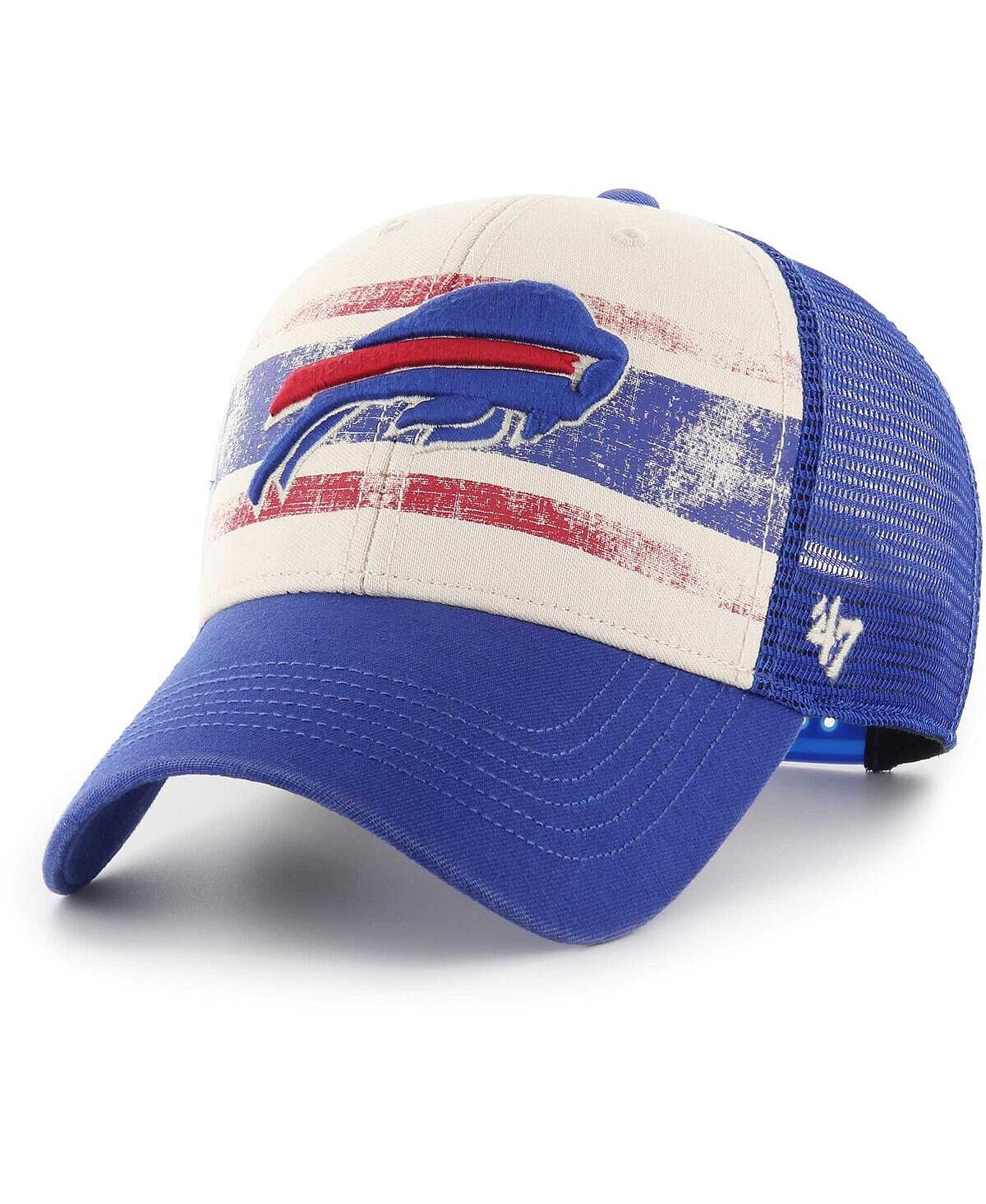

Мужская кремовая регулируемая кепка Buffalo Bills Breakout MVP Trucker '47 Brand
