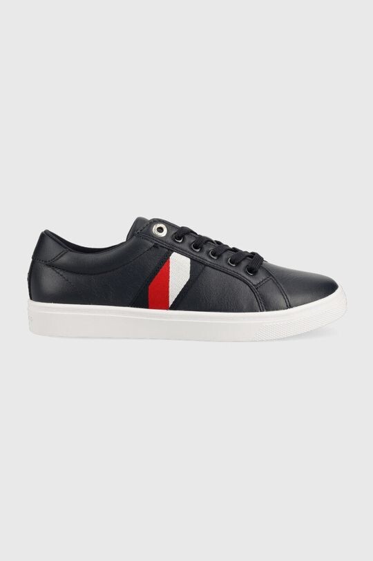 

Кожаные кроссовки Corporate Tommy Cupsole Tommy Hilfiger, темно-синий