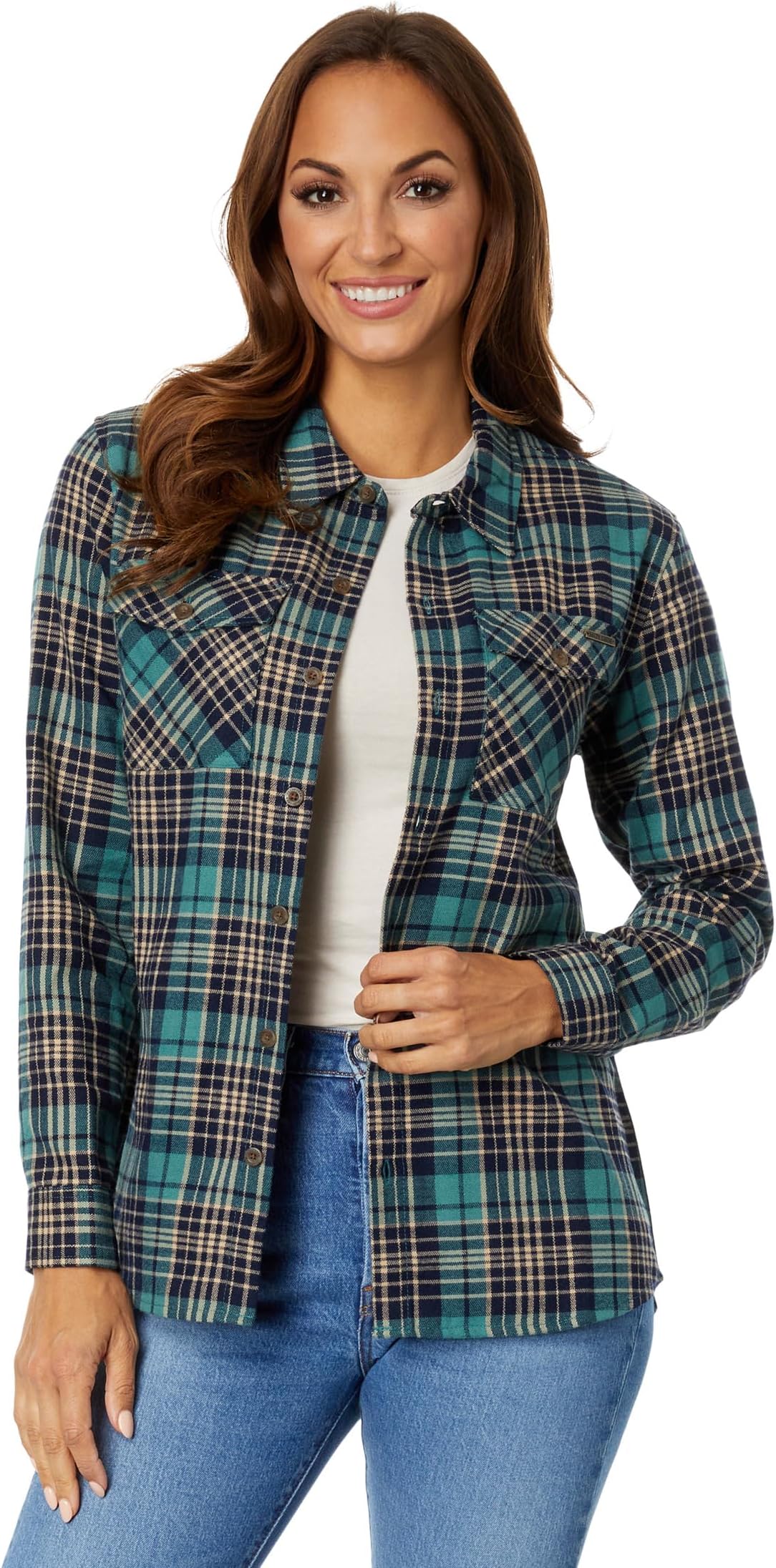 

Рубашка Long Haul Flannel Salty Crew, цвет Atlantic Green