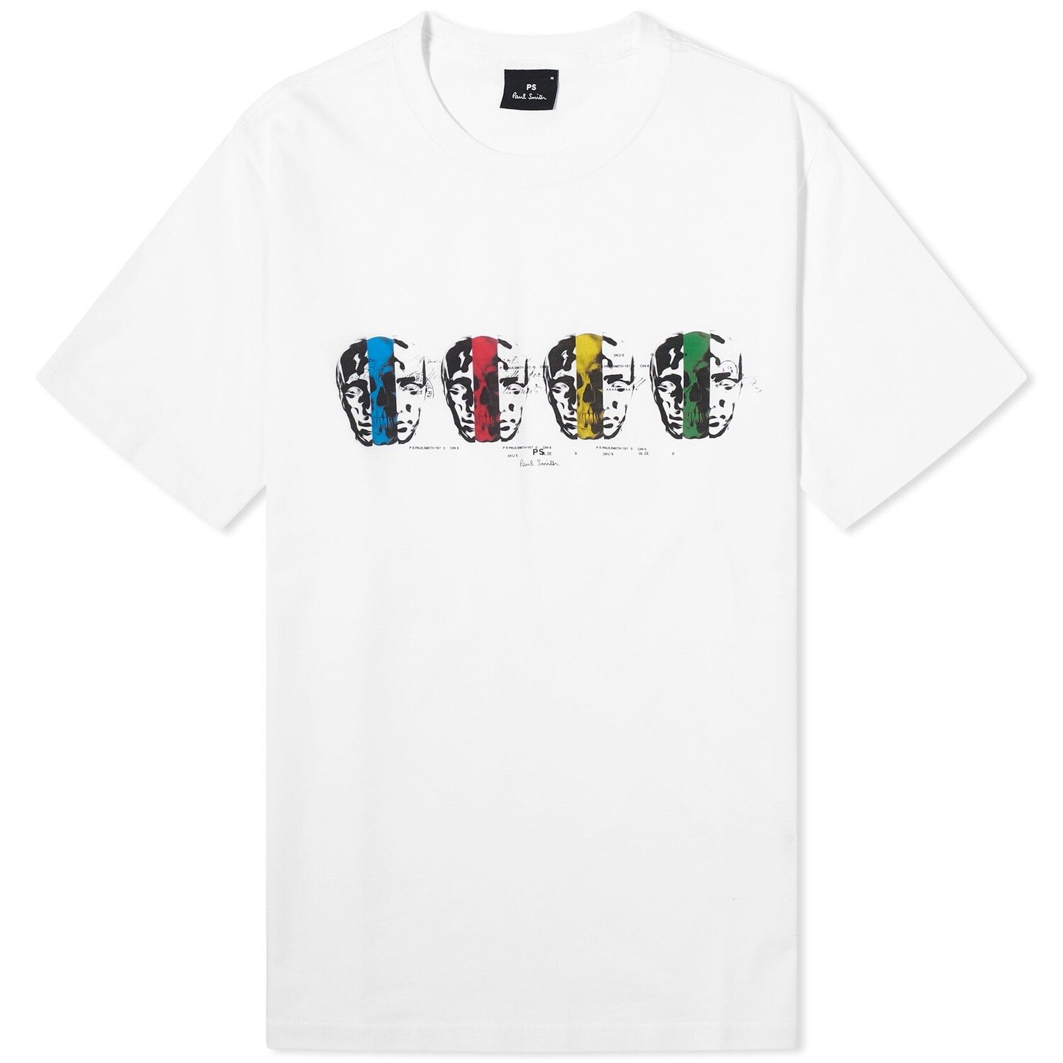 

Футболка Paul Smith Faces T-Shirt, белый