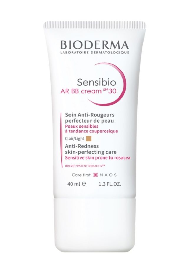 Bioderma Sensibio AR BB Cream SPF30 ВВ крем для лица, 40 ml вв крем для кожи с покраснениями и розацеа тонирующий spf30 ar sensibio bioderma биодерма 40мл