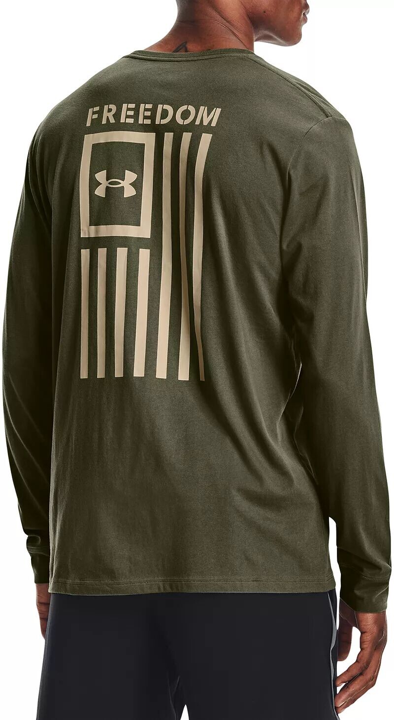 

Мужская футболка с длинным рукавом и флагом свободы Under Armour
