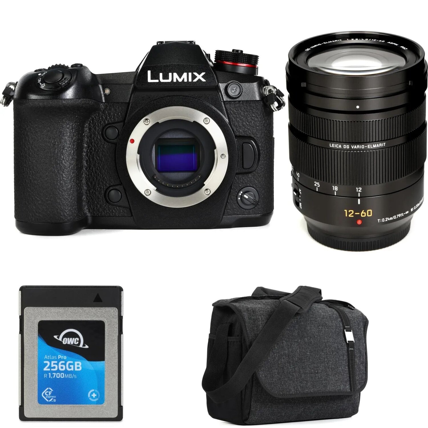 

Комплект беззеркальной камеры Panasonic Lumix G9K и объектива H-ES12060 12–60 мм