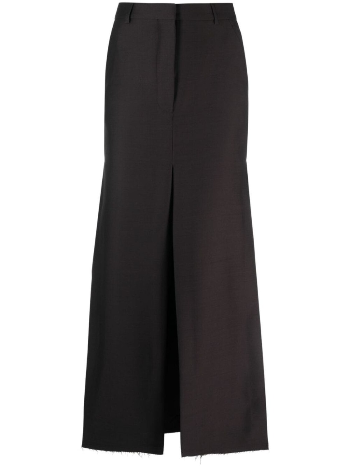 

Lanvin юбка макси А-силуэта с разрезом, черный