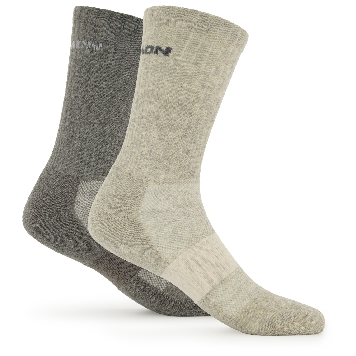 

Многофункциональные носки Salomon Evasion Crew 2 Pack, цвет Light Grey/Heather