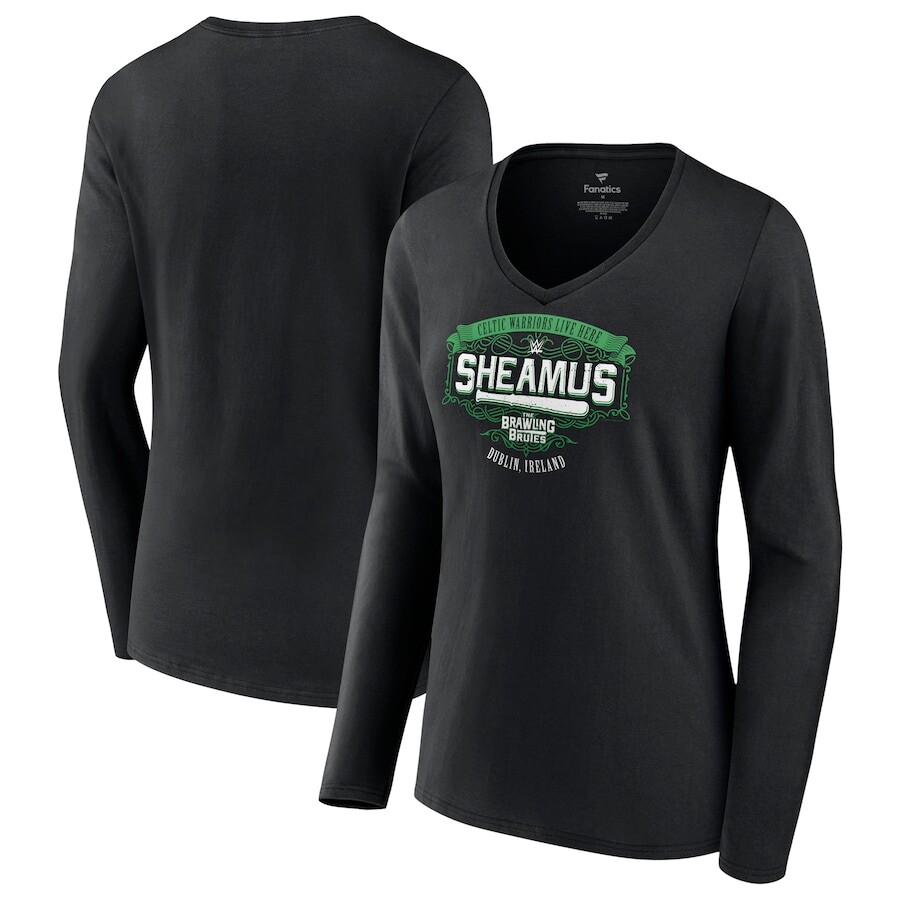 

Футболка с длинным рукавом Fanatics Branded Sheamus, черный