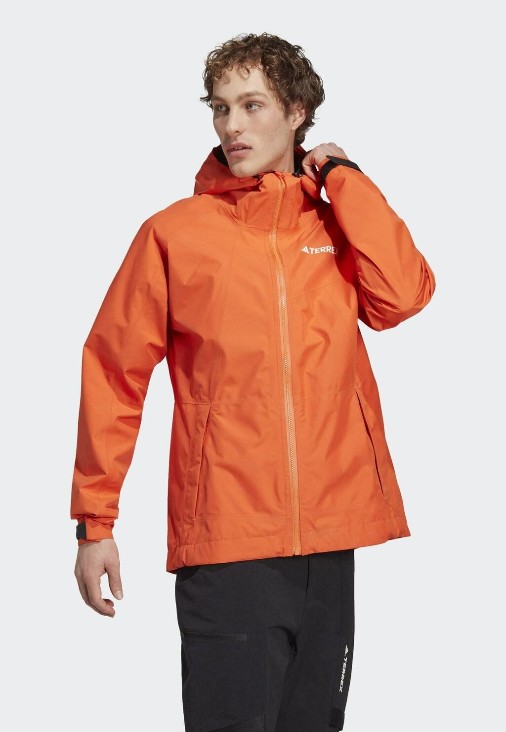 

Жёсткая куртка Terrex Xperior Gore Tex Paclite Rain Adidas, цвет semi impact orange