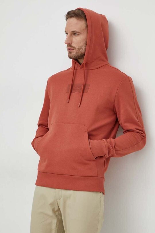 

Хлопковая толстовка Calvin Klein, оранжевый