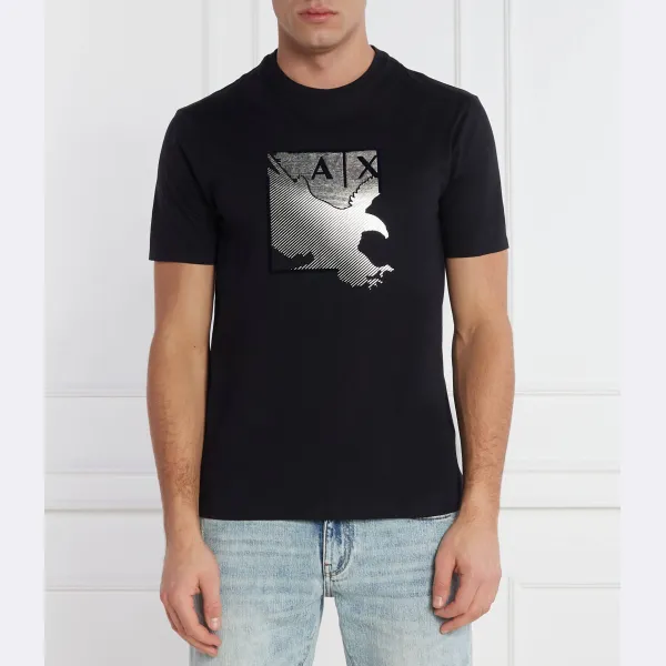 

Футболка стандартного кроя Armani Exchange, черный