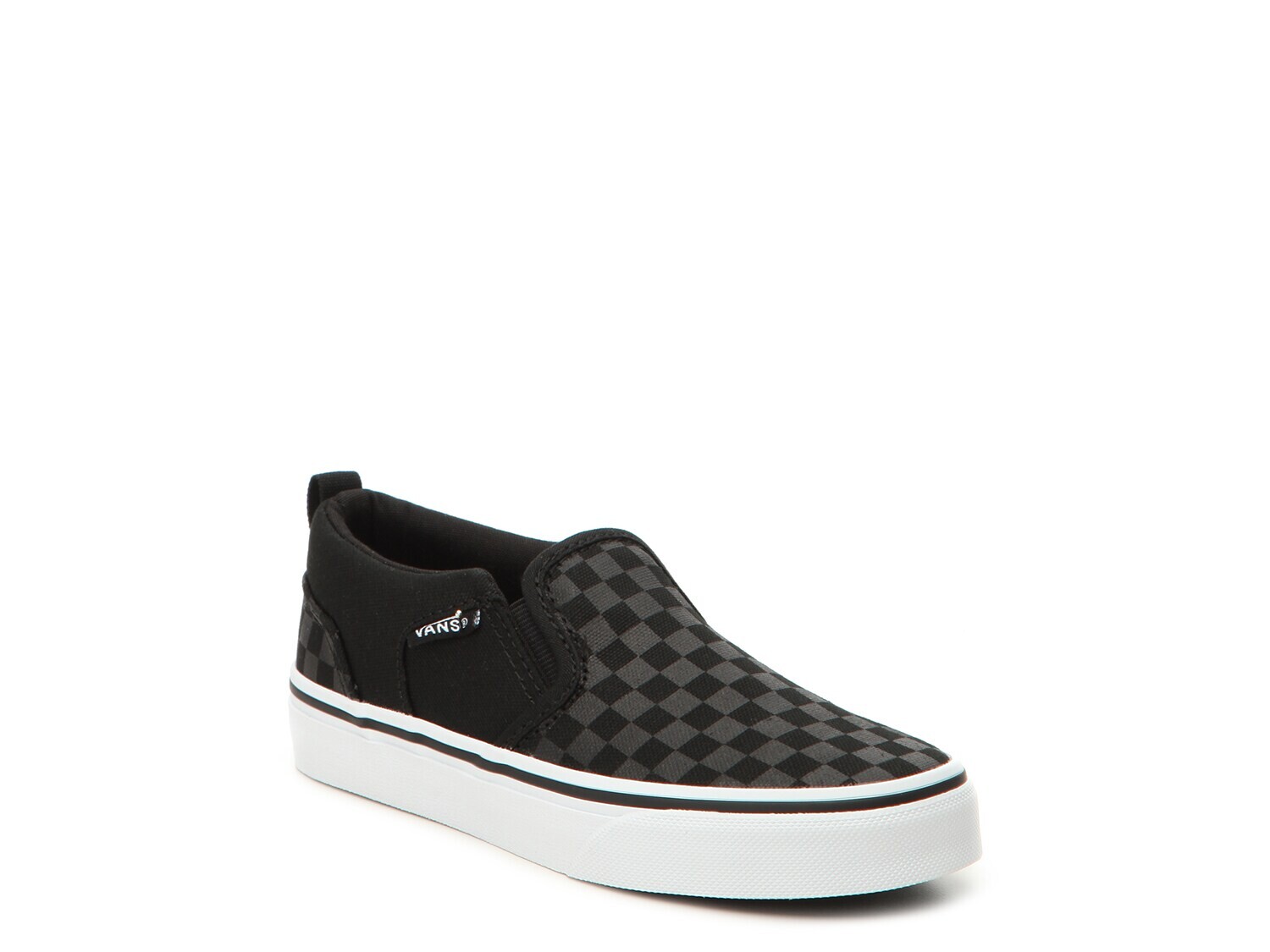 

Кроссовки детские Vans Asher Checker, черный