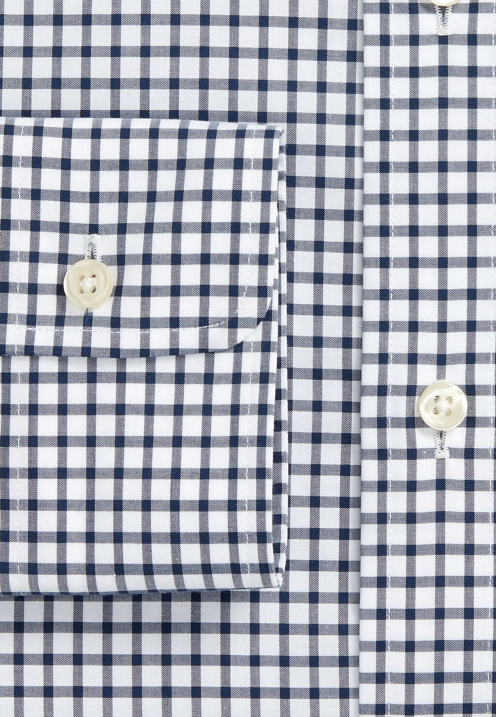 

Деловая рубашка CUSTOM FIT CHECKED POPLIN SHIRT Ralph Lauren, темно-синий