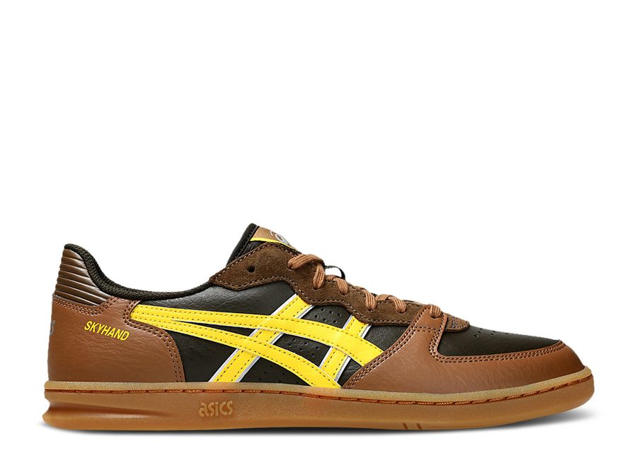 

Кроссовки ASICS Skyhand OG, цвет Black Coffee Tai Chi Yellow