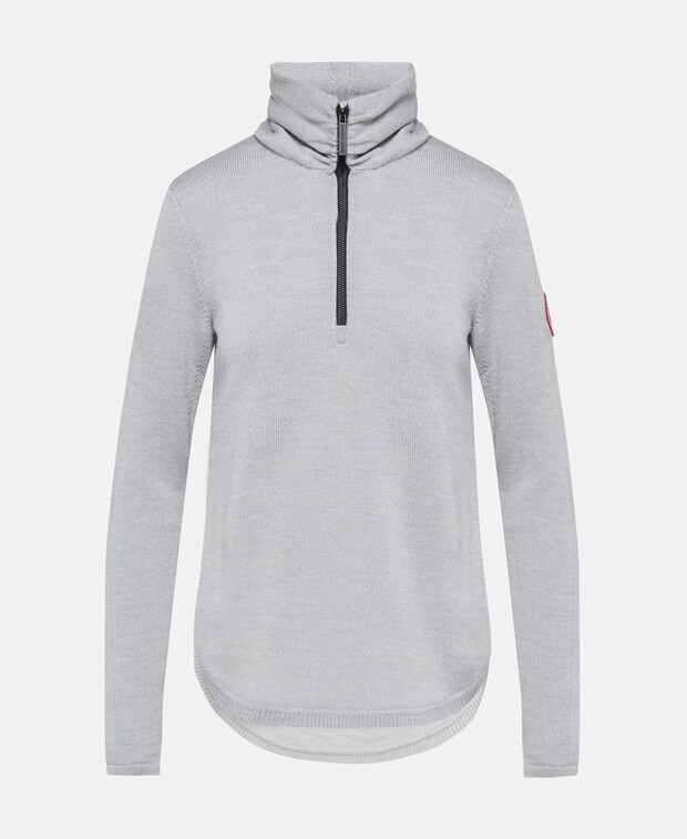 

Джемпер из мериносовой шерсти Canada Goose, серебряный