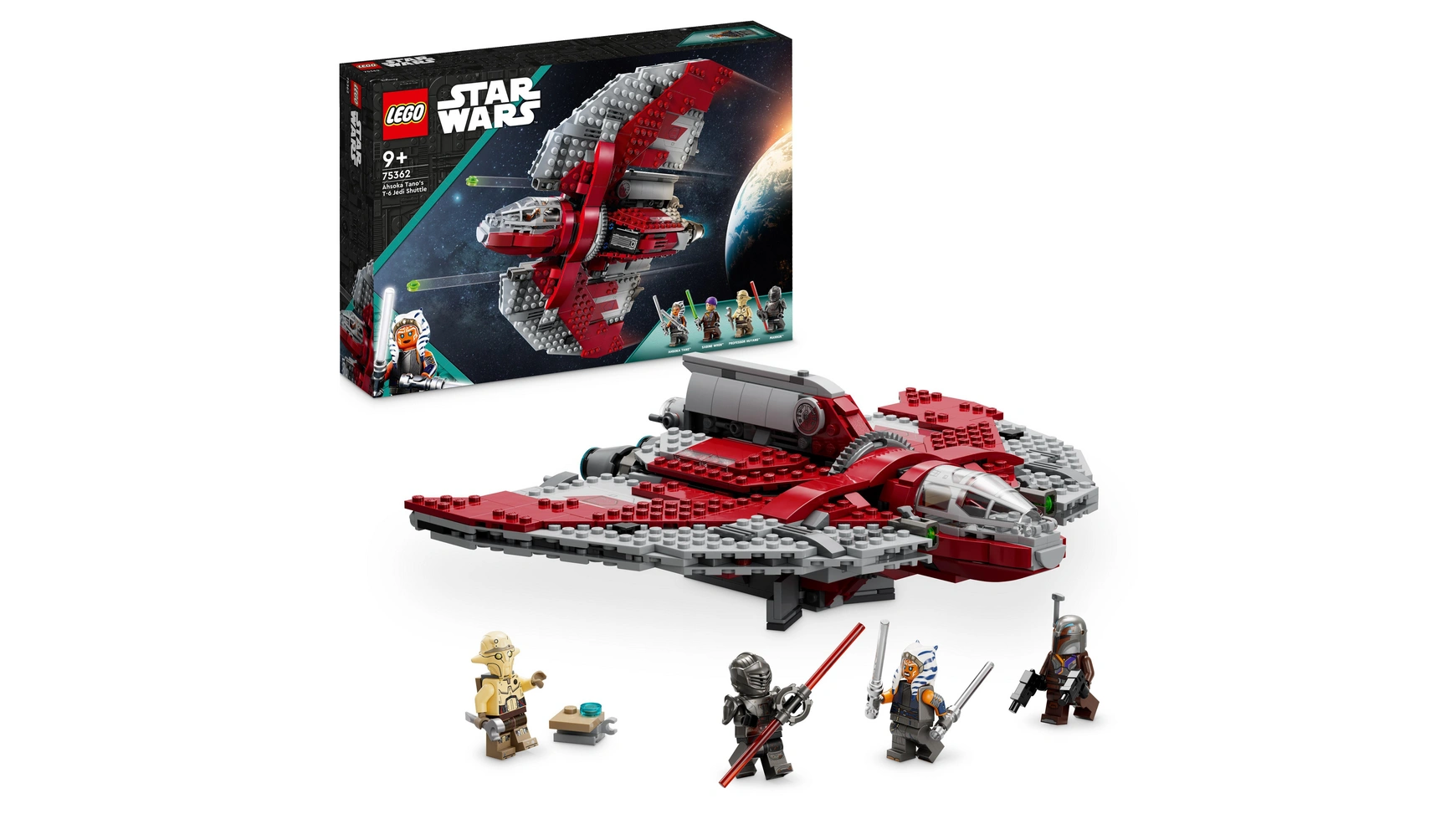 Lego Star Wars Игрушечный космический корабль Шаттл джедаев Т-6 Асоки Тано lego star wars шаттл джедаев т 6 асоки тано 75362