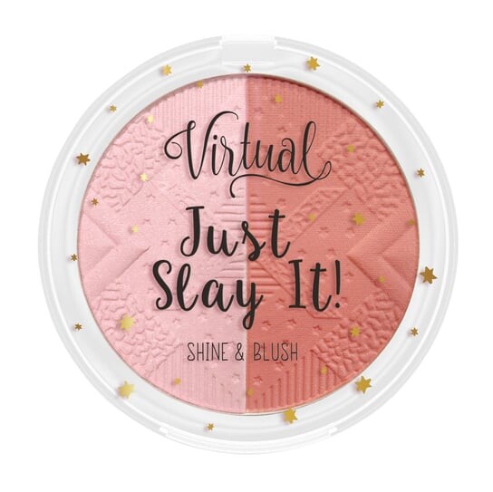 

Румяна с хайлайтером 01 Pink Glow, 9 г Virtual, Just Slay It!