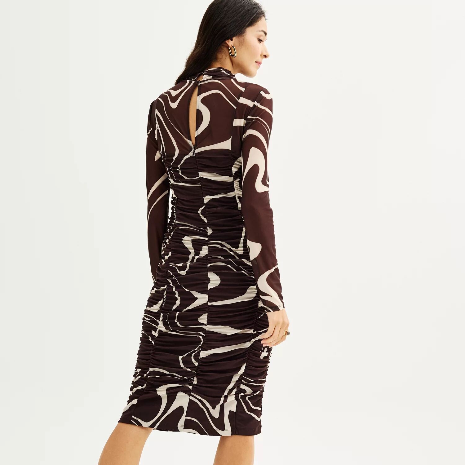 

Женское сетчатое платье со рюшами Nine West Nine West
