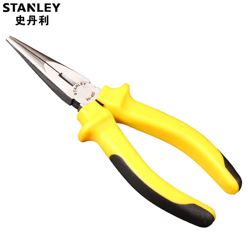 Плоскогубцы STANLEY с двухцветной ручкой и острыми концами, 6 дюймов 84-402-23