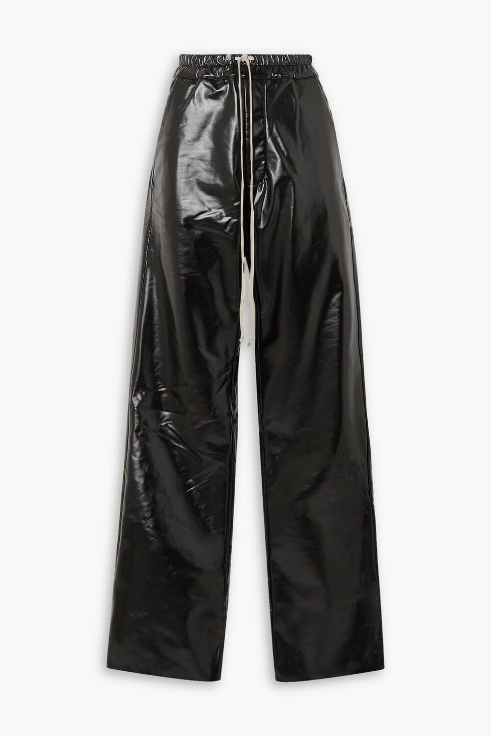

Прямые брюки из смесового хлопка с покрытием DRKSHDW BY RICK OWENS, черный