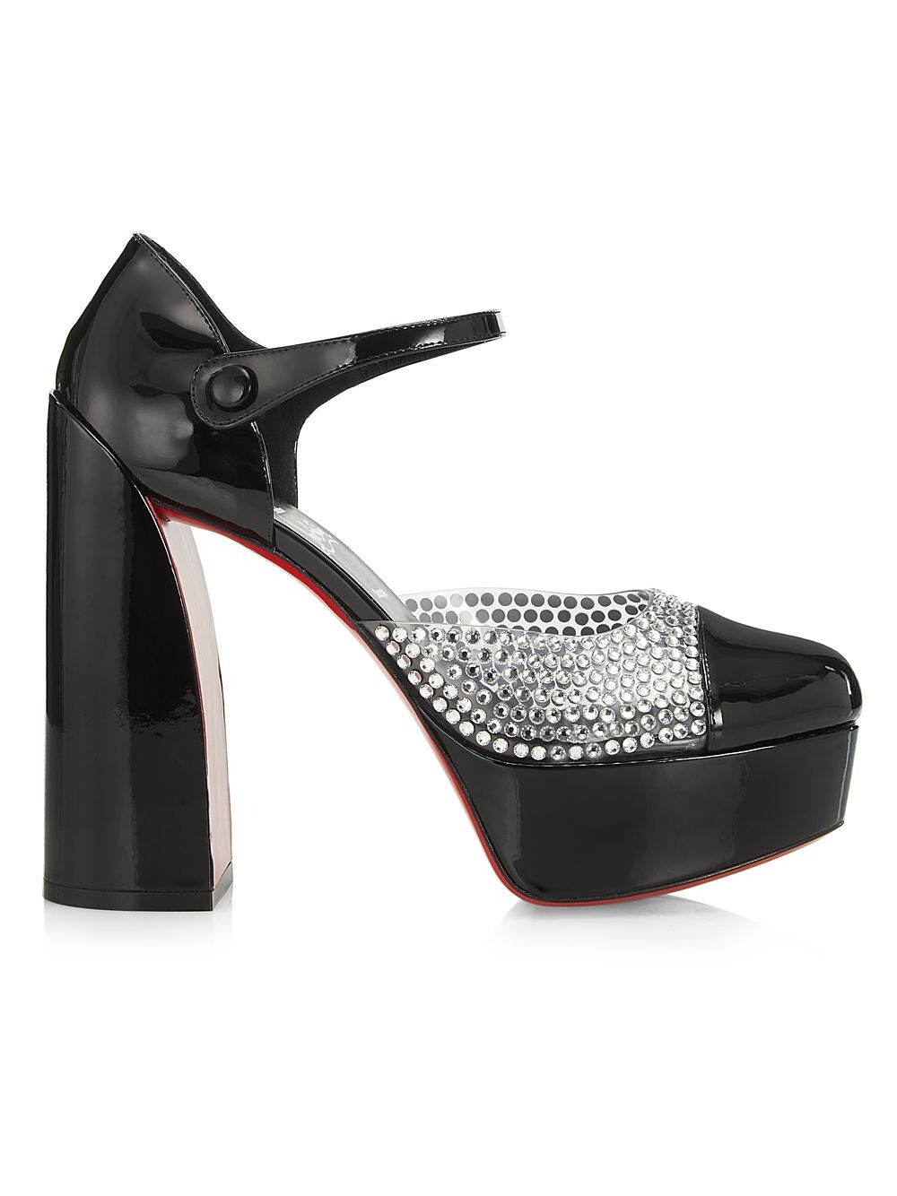 

Кожаные туфли на платформе Movida 130 мм Christian Louboutin, черный