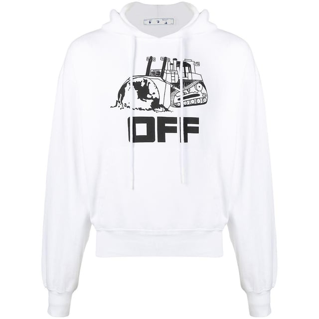 

Белое худи из гусеницы белого цвета Off-White, белый