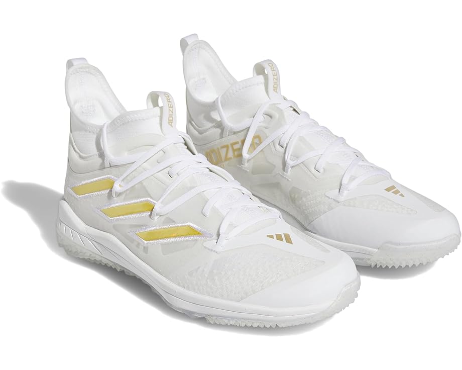 Кроссовки adidas Adizero Afterburner 9 NWV Turf, цвет Footwear White/Gold Metallic/Footwear White