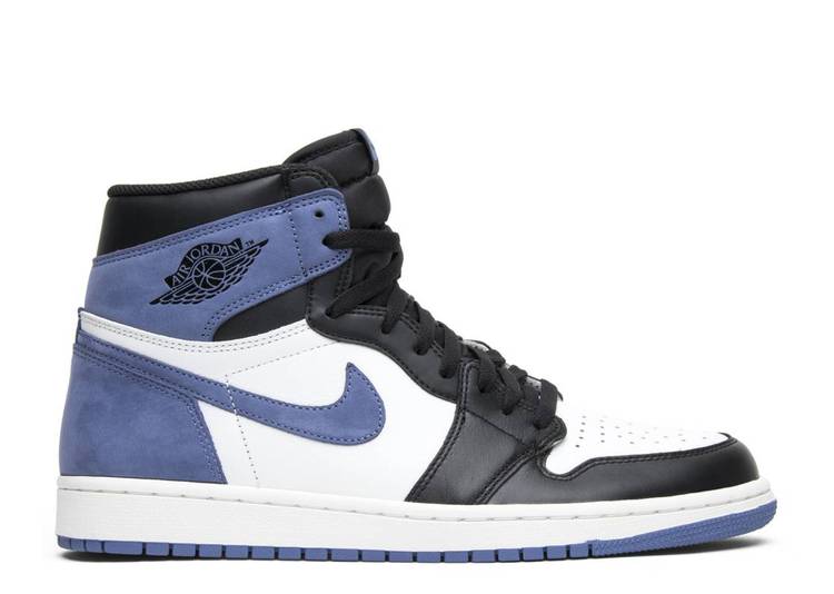 

Кроссовки AIR JORDAN 1 RETRO HIGH OG 'BLUE MOON', белый, Белый;серый