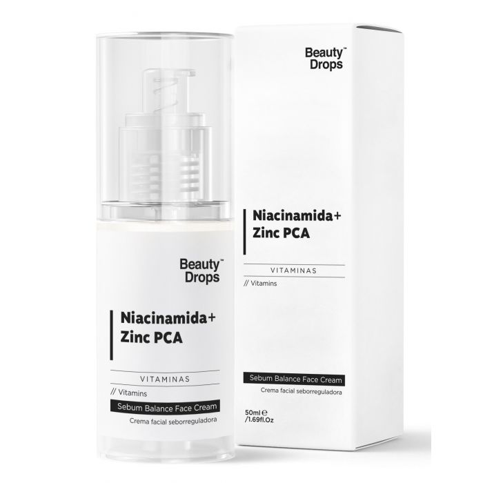 Набор косметики Crema Seborreguladora Niacinamida + Zinc PCA Beauty Drops, 50 ml набор косметики sérum minimizador de poros 10% niacinamida 1% zinc revolution skincare 30